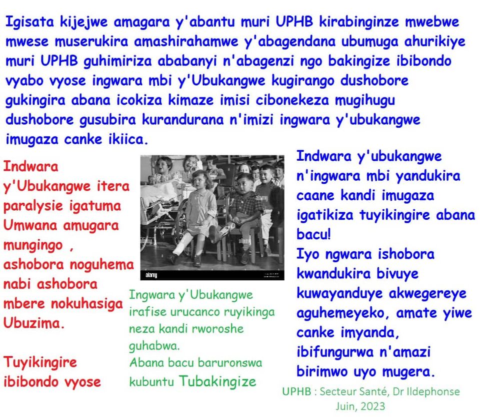 ITANGAZO RYO GUKINGISHA ABANA  INGWARA Y'UBUKANGWE